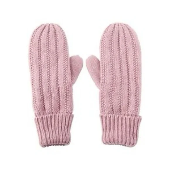 NWT Love & Lore Soft Pink Rory Rib Mittens with Soft Lining. - Picture 8 of 8